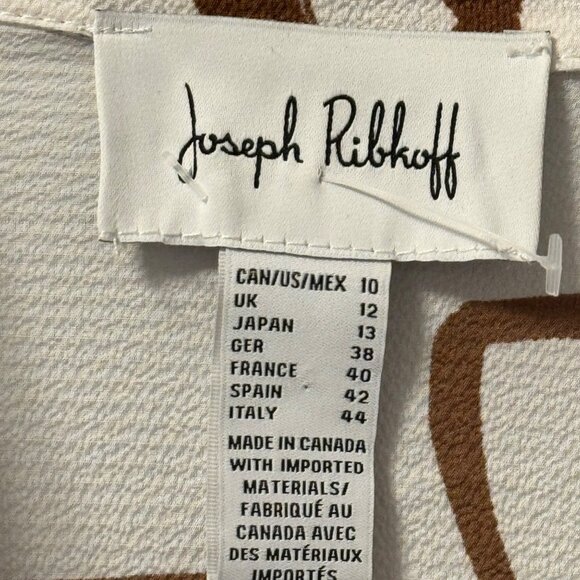 Joseph Ribkoff Abstract Print Button-Up Shirt Size M tunic - Picture 4 of 12